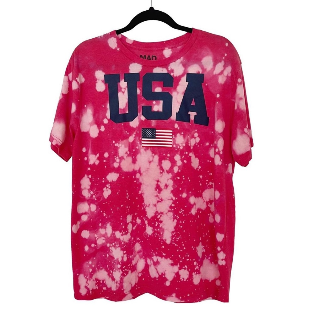 Handmade Bleached USA Tee